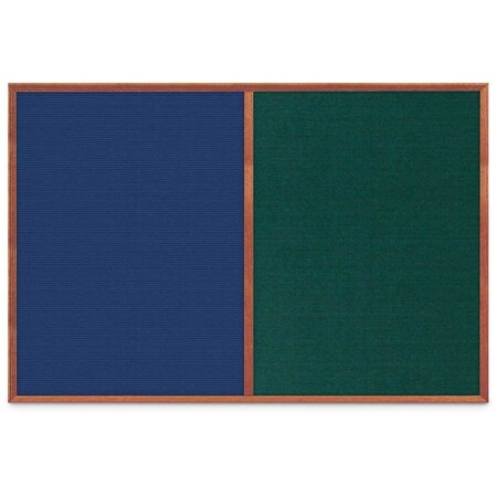 United Visual Products Slim Style Indoor Enclosed Corkboard, 24 UV502SCH-BLACK-FORBO